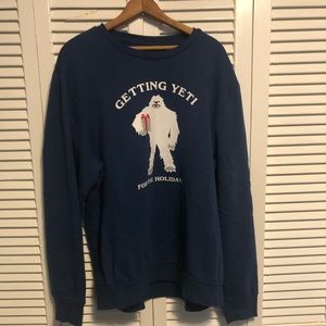 Old Navy Getting Yeti For The Holidays Crewneck Swestshirt. Size XXL.